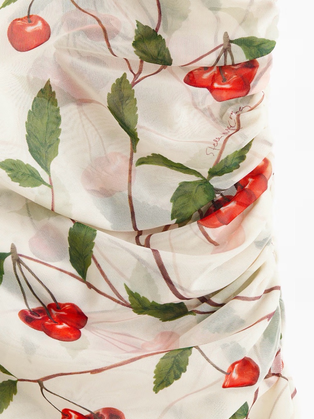 STELLA MCCARTNEY H&M Cherry-Print Mesh Top. Size L. NWT - Picture 4 of 5